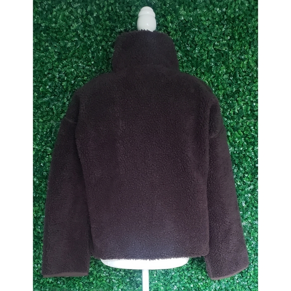 9. J.Crew Teddy sherpa half-zip sweatshirt - Picture 8 of 9